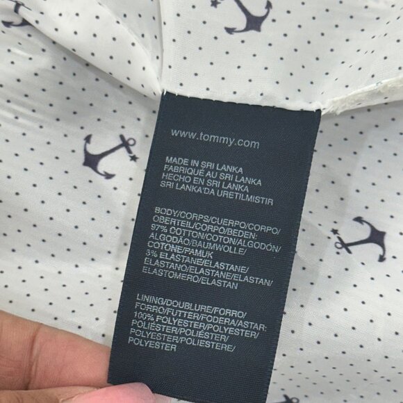 Tommy Hilfiger Womens Striped Blazer SZ L/G Cotton Blend Nautical Striped Print - Picture 5 of 16